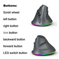 Mouse Wireless Gaming Mouse Rechargeable 1200/1600/2400/3200/4800/7200 DPI Ergonomic Design PC Gaming Mouse