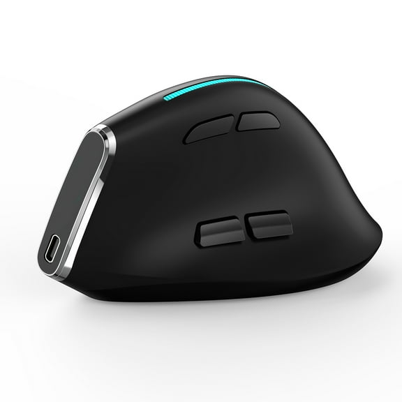Mouse ZELOTES F-36 Wireless Vertical 2.4G Mouse Full Color Light 8 Key Programming Five Movement Speed Game Mouse Built-in 730mah Lithium Battery White