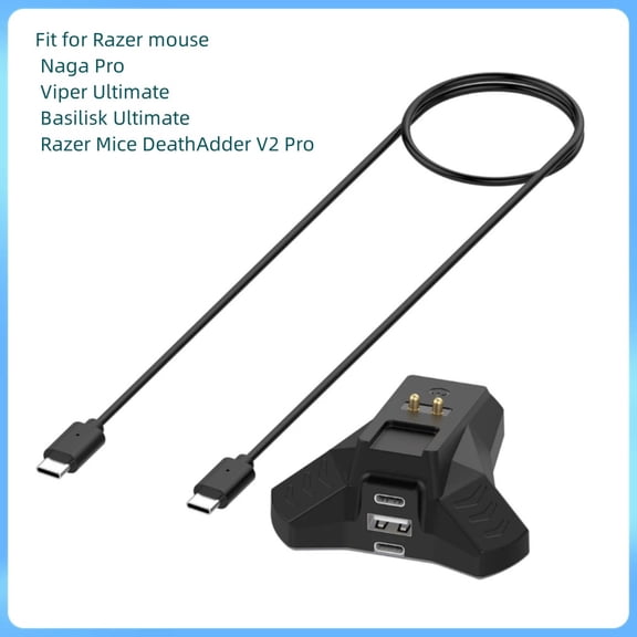 Mouse base charger for Razer V2 Pro / Naga Pro / Viper Ultimate / Basilisk ultimate wireless mouse charging base