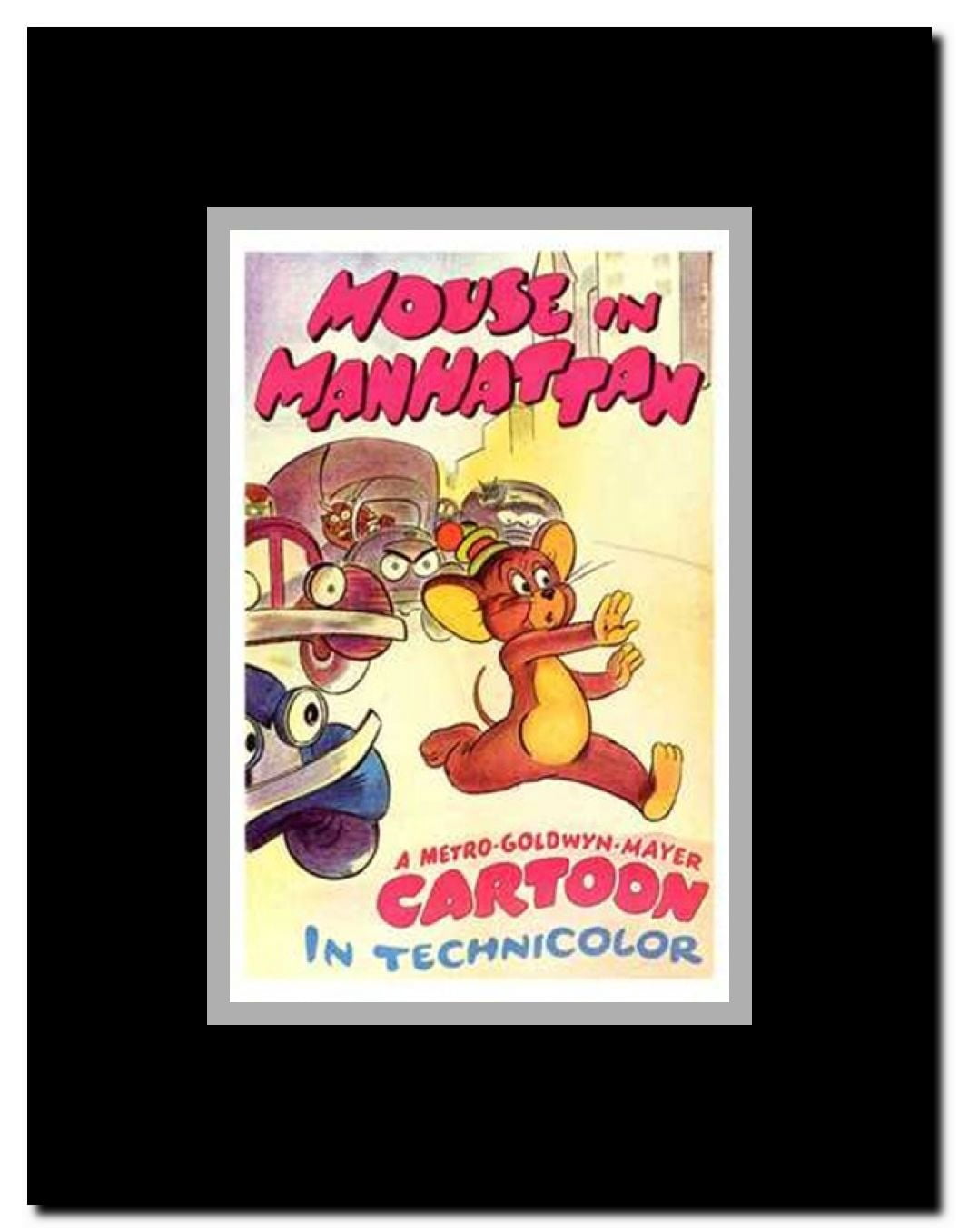 Mouse in Manhattan Framed Movie Poster