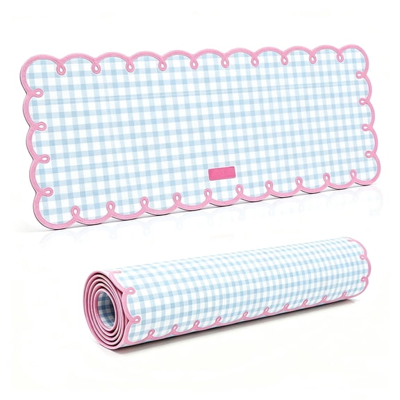 Mouse pad Cute & Large Desk Mat for Desktop ,Extra Large Keyboard Pad with Checkered Design