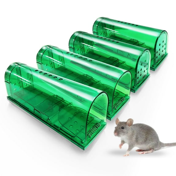 Mouse traps,Mouse Humane Mouse Catcher No Kill Live Catch and Release Mouse Traps, Reusable, Easy to Set