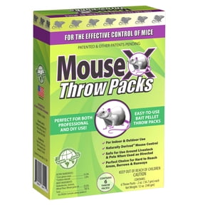Mouse Rid Tray RatX Rodent Control Pellets, 8 oz for Indoor and Outdoor Rat and Mouse ...