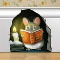 thumbnail image 1 of Mousehole Wall Sticker Decal - Removable Bathroom Decor - Kids Room - Peel & Stick - Home Decor - MICESTERPIECE, 1 of 9