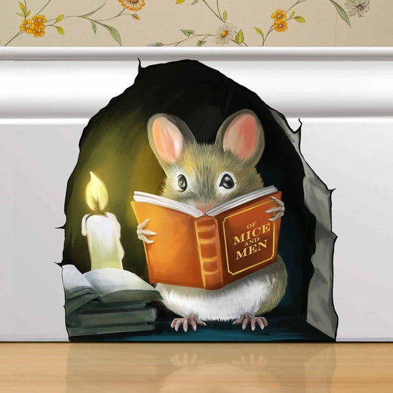 Mousehole Wall Sticker Decal - Removable Bathroom Decor - Kids Room - Peel & Stick - Home Decor - MICESTERPIECE