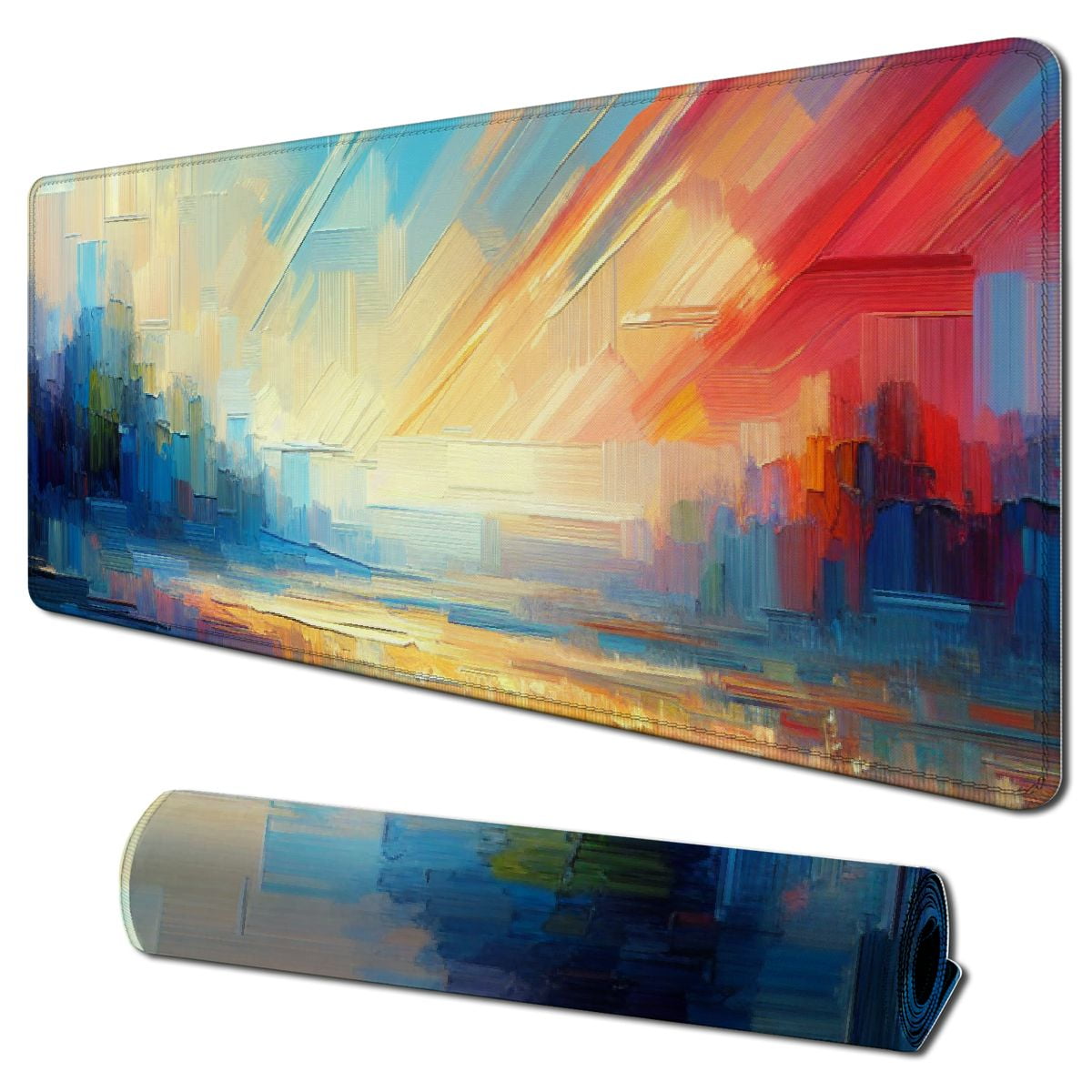 Mousepad Abstract Oil Painting Mouse Pad Rustic Farmhouse Art Grunge ...