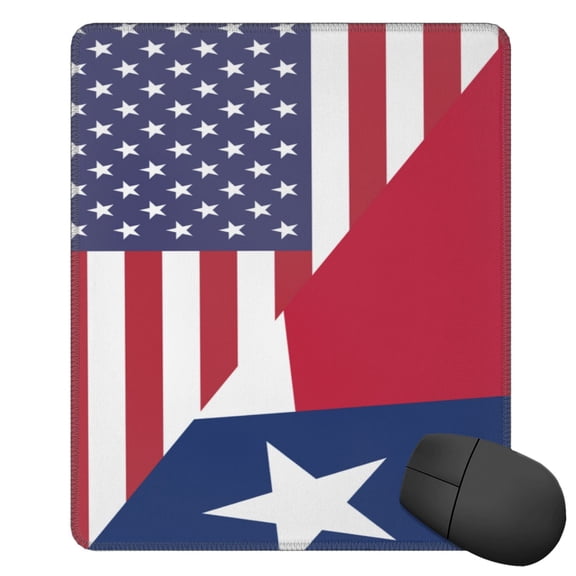 Mousepad America Texas Flag Non-Slip Rubber Base Mouse Mat For Laptop Computer Gaming Office 11.89.85 Inches