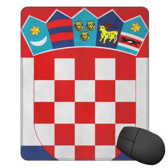 Mousepad Croatian-Flag Non-Slip Rubber Base Mouse Mat For Laptop Computer Gaming Office 11.89.85 Inches