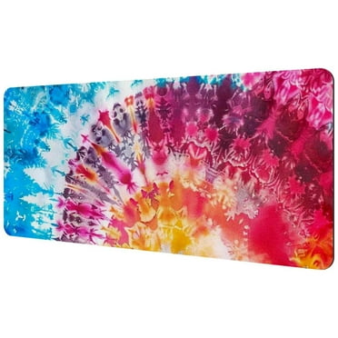 Mousepad - Large Desk Mat, Desk Pad Protector, Large Mouse Pad for Desk, Desk Blotter Pad, Desk Writing Pad for Office Work/Home, Pretty Tie-Dye (35.2"x15.7")
