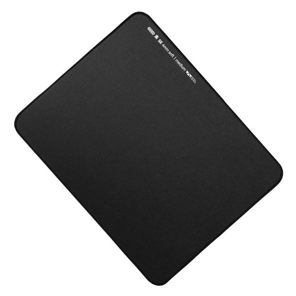 Mousepad Mouse Mat, Rubberized Texture Antislip Precise Control Mouse Pad For Smooth Movement Black