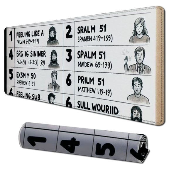 Mousepad Mousemat Emergency Hotline Numbers Office Poster s Black Computer Mouse mat Mouse Pad