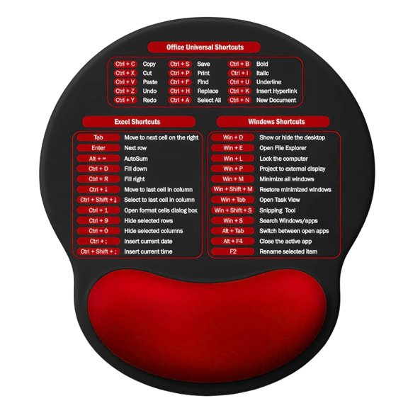 Mousepad Soft Sponge Wrist Support Mouse Mat For Long Hours Computer Work