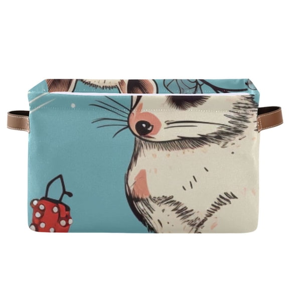 Mouses Fruits Leaves Storage Bins Baskets With Handles Storage Box Clothes Organizer Organization Toys