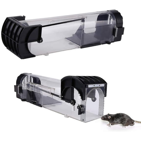 Mousetrap , 2 Pieces Live Traps Mice Reusable Rat Traps Mousetrap