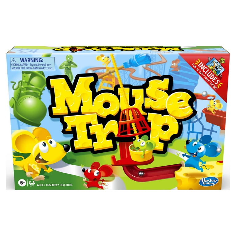 Mouse Trap Kids Board Game, Kids Game for 2-4 Players - Hasbro Games