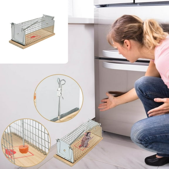 Mousetrap Rat Trap,Live Animal Humane Trap Catch And Release Cage