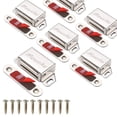 thumbnail image 1 of Mousike Cabinet Magnets 25lb Stainless Steel Magnetic Door Catch with Strong Magnetic for Kitchen Cupboard Wardrobe Closet Cabinet Door Drawer Latch(Silver 6 Pack), 1 of 7