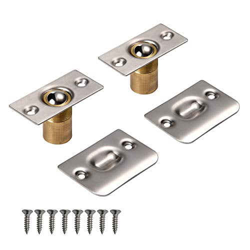 Mousike Closet Door Ball Catch,Stainless Steel Adjustable Ball Catch Door Hardware (2Pack)