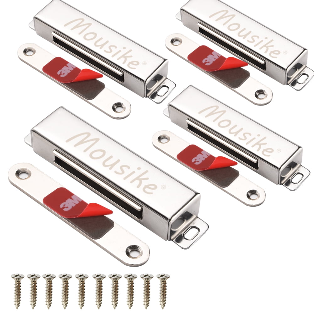 Heavy Duty Magnetic Door Catches (2 Pack) | 70 Lbs Stainless Steel Cabinet Latches For Furniture, Shutters, Closets - View #3