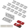 thumbnail image 1 of Mousike Magnetic Door Catch Ultra Thin Cabinet Magnets Stainless Steel Drawer Magnet Catch for Sliding Door Closure Kitchen Cabinet Cupboard Closet Closer (16 Pack), 1 of 8