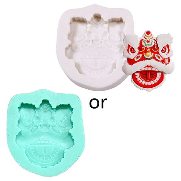 Silicone Mold Chinese Dragon and Dance Candy Cake Decoration Gift for Baking Lover Home Kitchen Tool