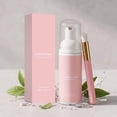 thumbnail image 1 of Mousse Texture Eyelash Shampoo, 50ml/1.69oz Gentle Lash Cleansing Foam with Cleaning Brush for Eyelash Extension Care, 1 of 8