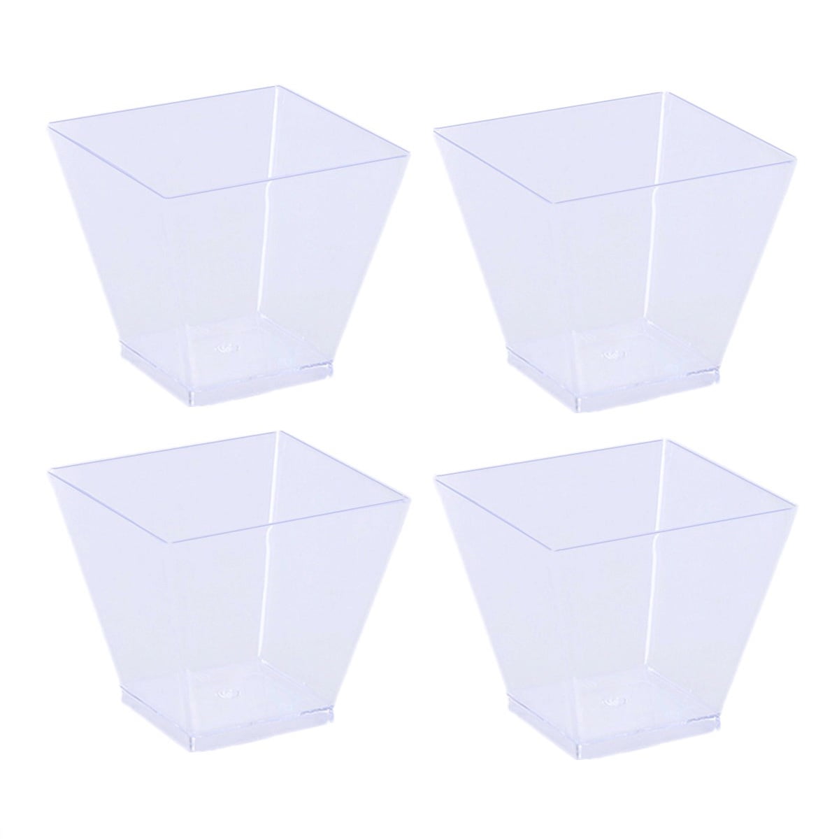 Mousses Cup 20 Pcs Heartshaped Plastic Cups for Party Ice Cream