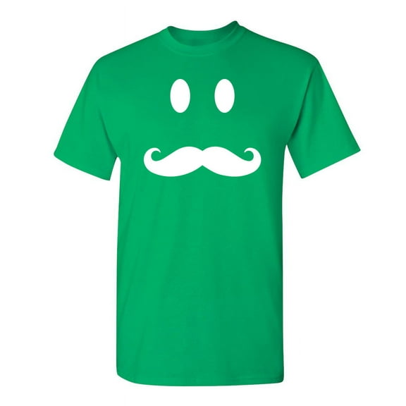 Moustache Smile Men Funny Tees Novelty Sarcastic Humor Graphic TShirt