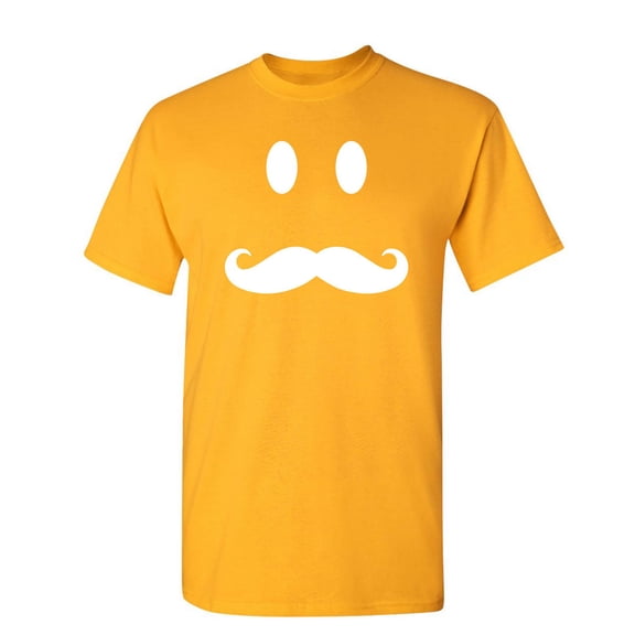 Moustache Smile Men Funny Tees Novelty Sarcastic Humor Graphic TShirt