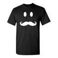 thumbnail image 1 of Moustache Smile Sarcastic Humor Graphic Novelty Funny Tall T Shirt, 1 of 1