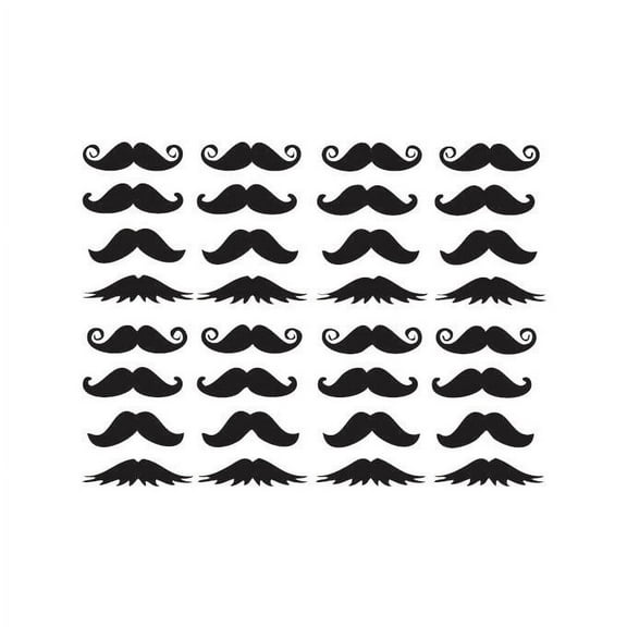 Moustaches Vinyl Decal Sheet - Large