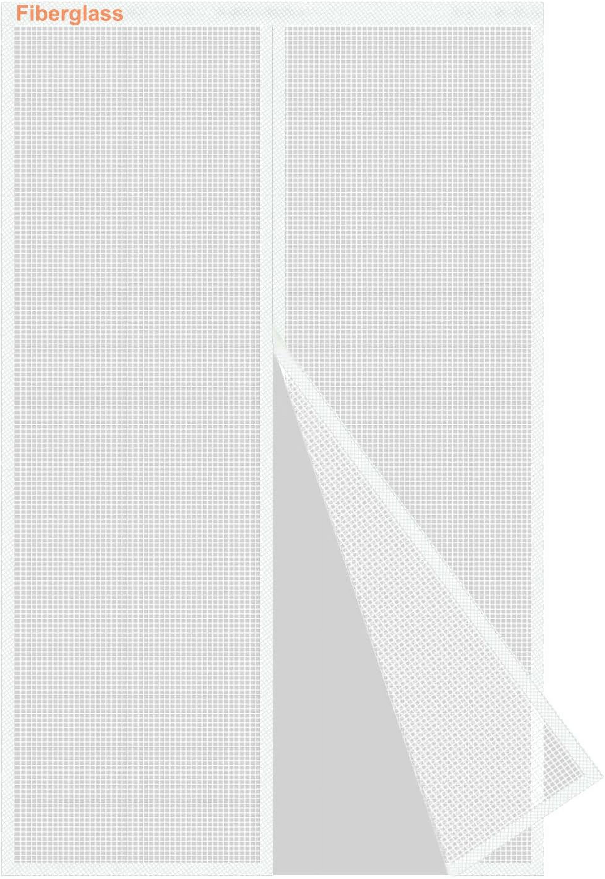 Moustiquaire Aimantée Risareyi – 140x240cm, Blanc, Pour Porte Ou Fenêtre