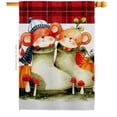 thumbnail image 1 of Mousy Winter Animals Critter 28 x 40 in. Double-Sided Decorative Vertical House Flags for Decoration Banner Garden Yard Gift, 1 of 1