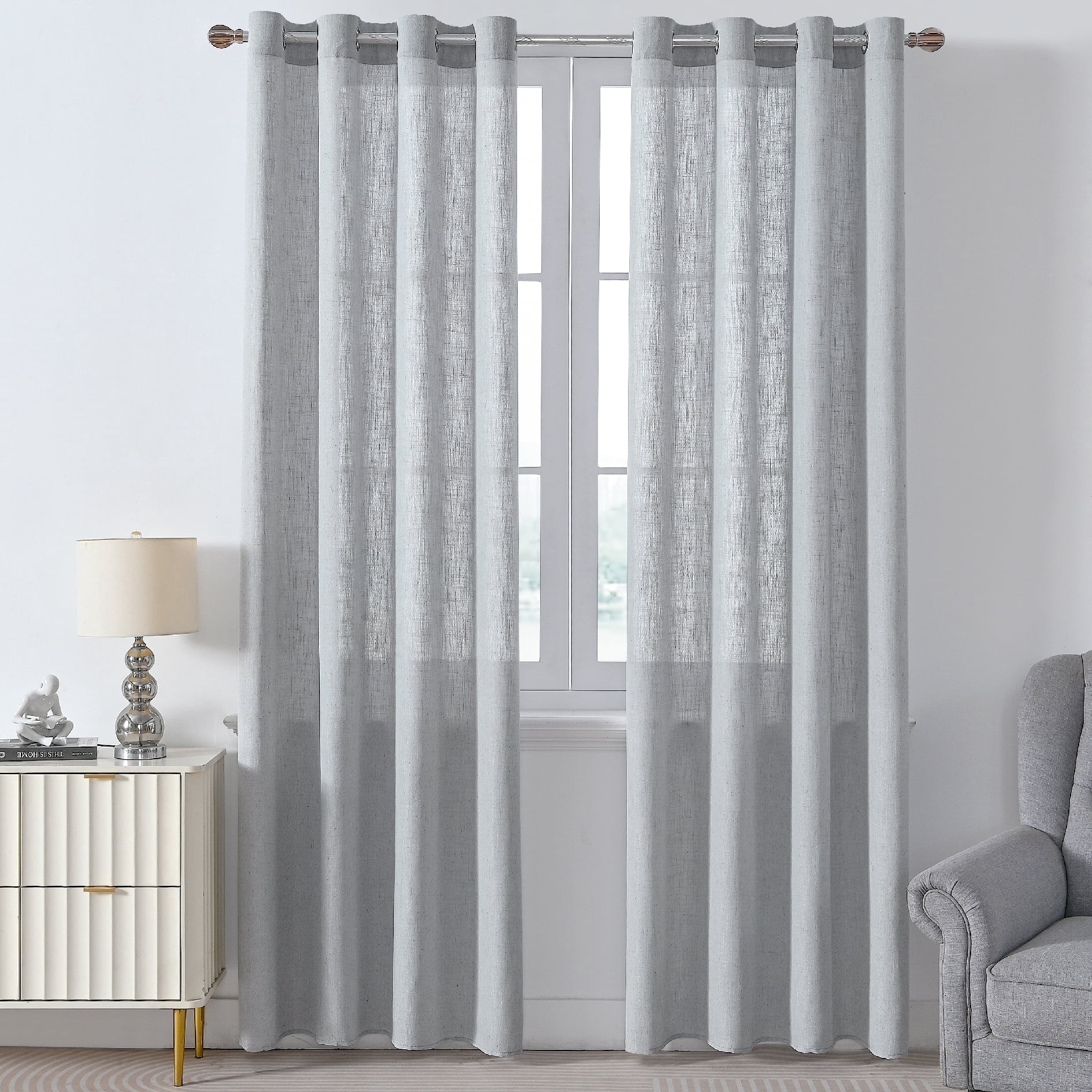 Pairs To Go Teal Microfiber Curtain Panels - Set Of 2, 63 Inch Length, Easy Rod Pocket Hang