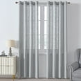 thumbnail image 1 of Moutainwind Polyester Linen Textured Curtains Light Filtering Semi-Sheer Grommet Curtain Pair, 1 of 16