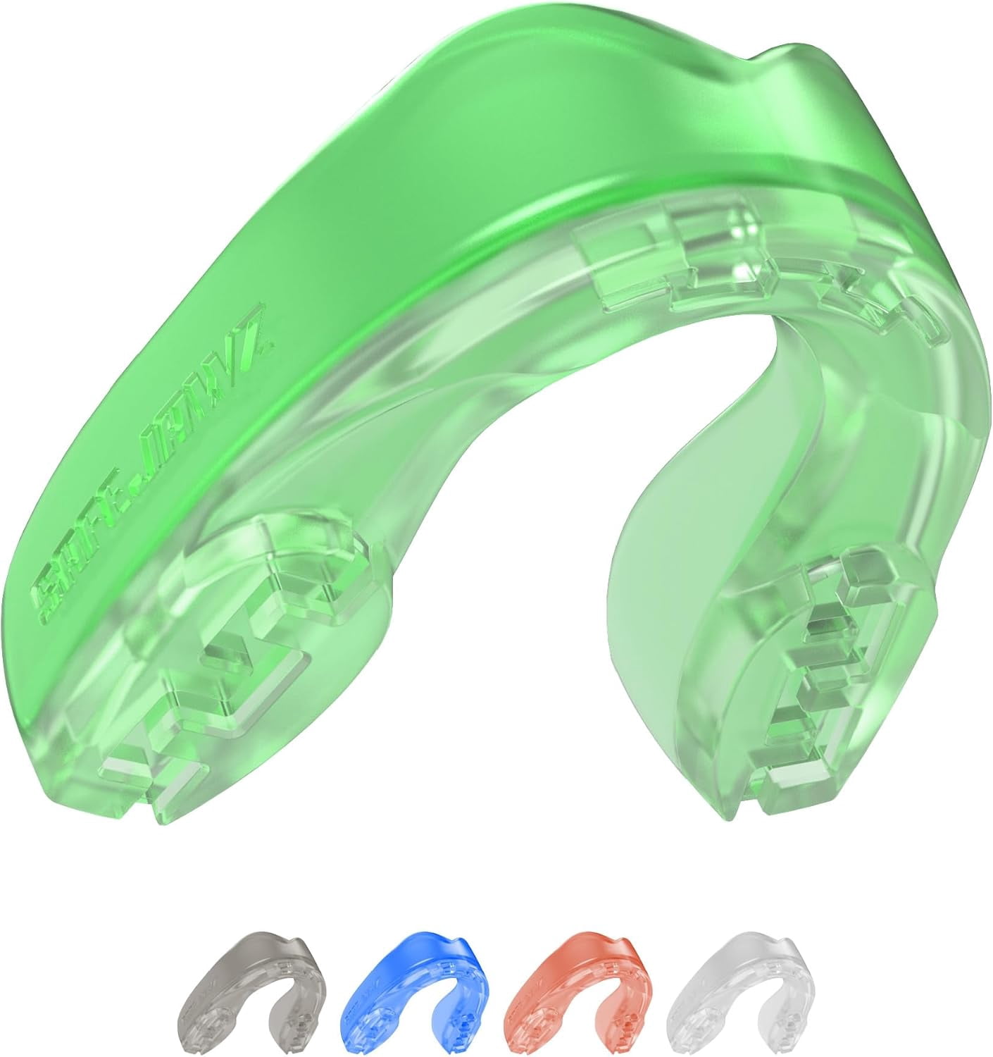 Mouth Guard, Elements Dual Layer Mouthguard for Adults & Youth with Case, Easy Fit Remoldable Mouthpiece for Football, Boxing, Lacrosse, MMA, Basketball & All Contact Sports