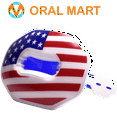 thumbnail image 1 of Oral Mart American Flag Football Mouth Guard with Detachable Strap, Youth Lip Protector (USA Flag), 1 of 10