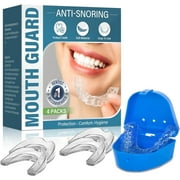Mouth Guard For Clenching Teeth At Night, Mouth Guard for Grinding Teeth at Night, Anti-Snoring Device, 4PCS/2SIZE