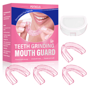 Mouth Guard for Grinding Teeth at Night, Night Guards for Teeth Grinding, Mouthguards for Grinding of Teeth, Bite Guard for Teeth Clenching Nighttime, Mouth Guard for Sleeping, 4 pairs