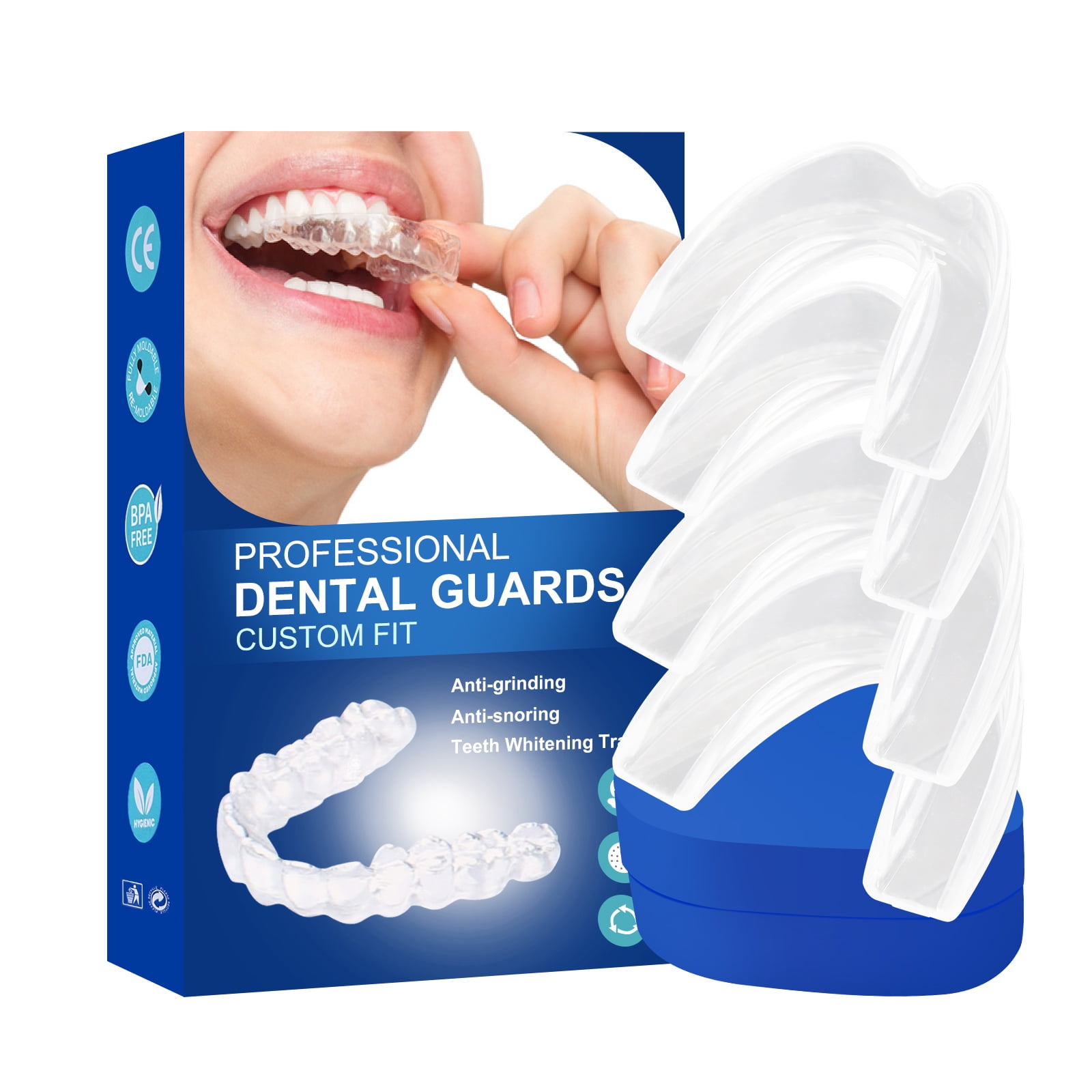 Mouth guard outlet for grinding teeth