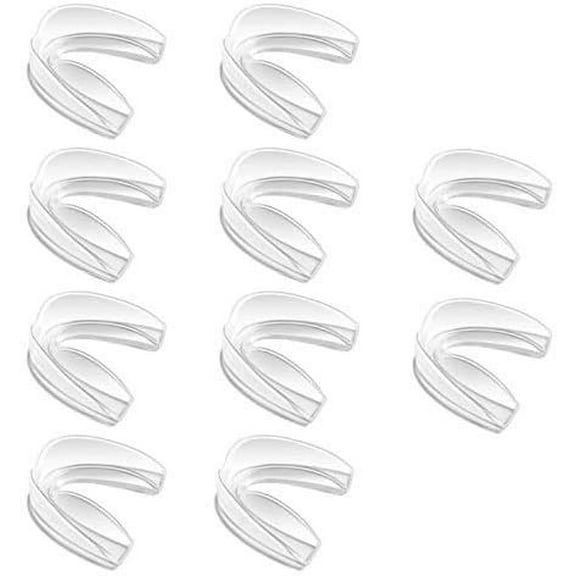 Mouth Guard Sports, 10 Pack Athletic Mouth Guards, Professional Moldable Youth Mouthguard for Maximum Protection, Customizable for Comfort(12 Years or Older)