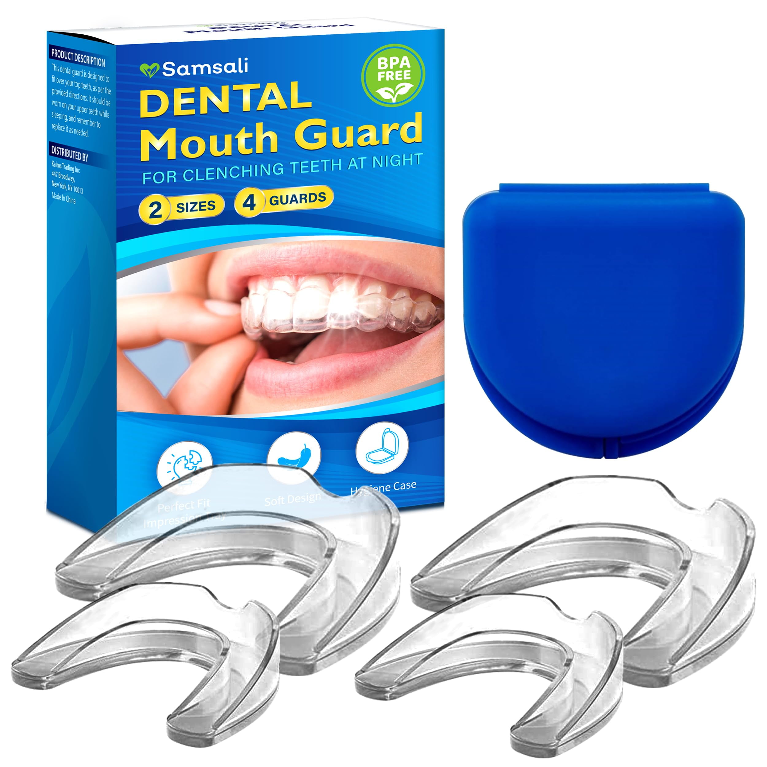 Mouth Guard for Teeth Grinding Mouth Guard for Clenching Teeth at Night Guard for Teeth Moldable