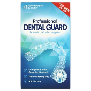 Mouth Guard for Clenching Teeth at Night, Professional Night Guards for Teeth Grinding with Hygiene Case(4Piece Set/2Sizes)