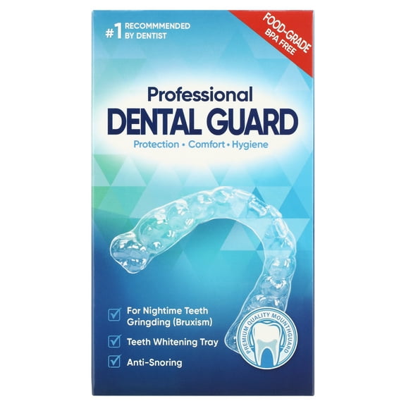 Mouth Guard for Clenching Teeth at Night, Professional Night Guards for Teeth Grinding with Hygiene Case(4Piece Set/2Sizes)