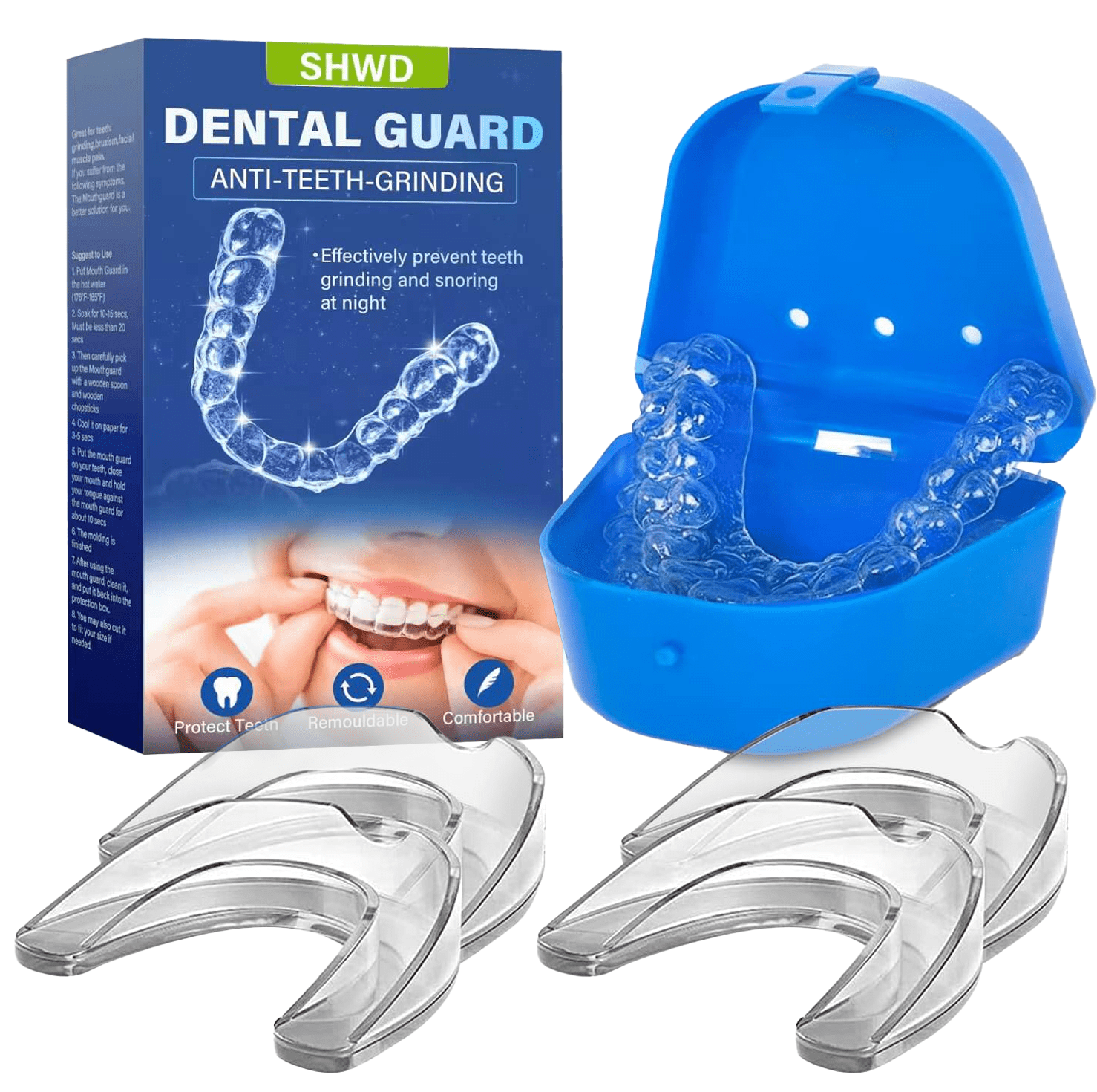 Mouth Guard for Clenching Teeth at Night, Professional Night Guards for Teeth Grinding with