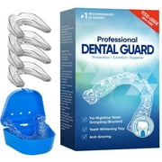 Mouth Guard for Grinding Teeth at Night, Mouth Guard Sports,  Anti-Snoring Device(4Piece Set/2Sizes)