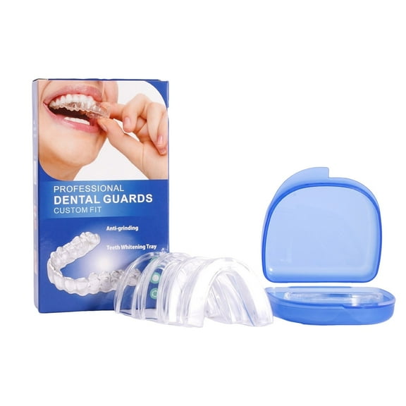 Mouth Guard for Grinding Teeth at Night Moldable Mouthguard for Women Men Night Guards for Clenching Teeth 4 Packs DentalGuards with Box