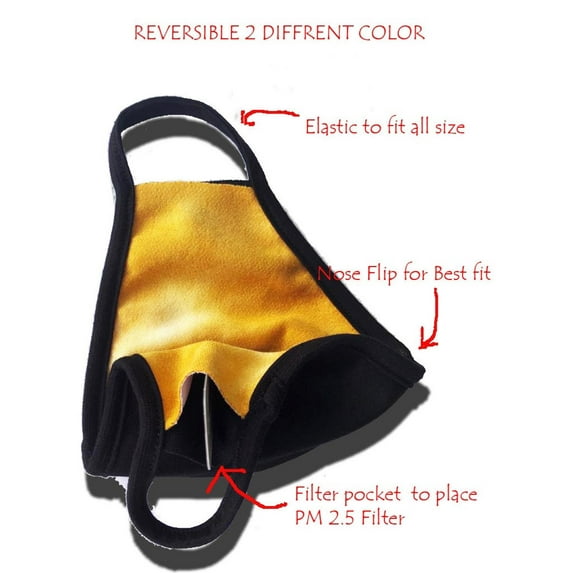 Mouth Mask Face Mask Dusty Washable Mask Unisex Men Women Mask Blue