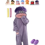 Mouth Monster Onesie for Adults - 2026 Funny Snuggly Fleece Pajamas, Hilarious Design for Comfortable Lounging Halloween Costume