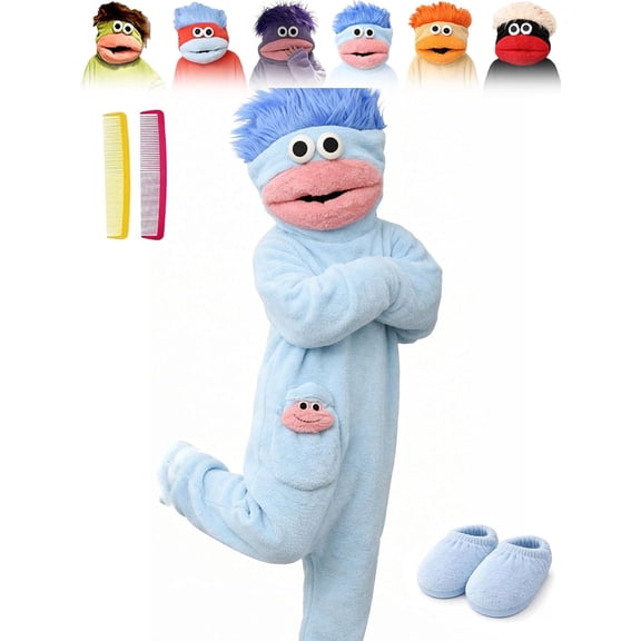 Mouth Monster Onesie for Adults - 2026 Funny Snuggly Fleece Pajamas, Hilarious Design for Comfortable Lounging Halloween Costume